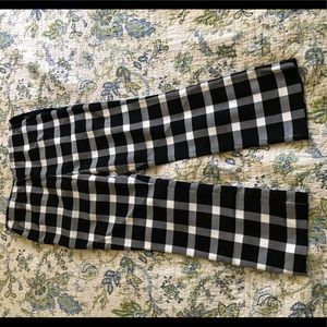 NWOT Gap plaid flare crop pants
